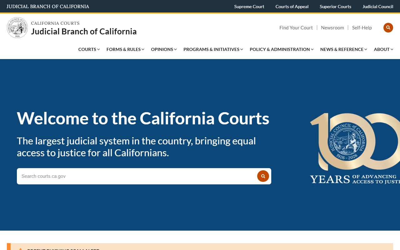 Stanislaus County court dockets Judicial Branch of California homepage