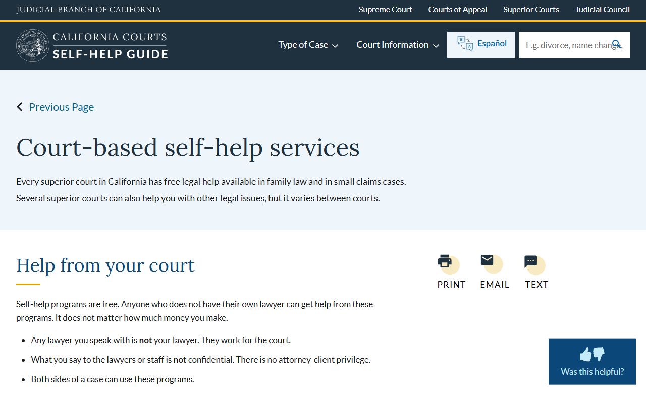 Stanislaus County traffic court records court-based self-help services